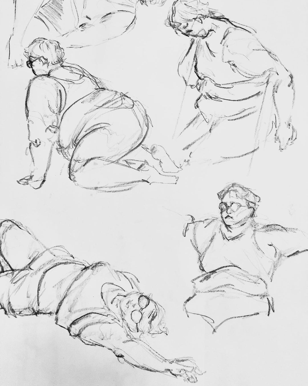 Figure Drawings of a Woman