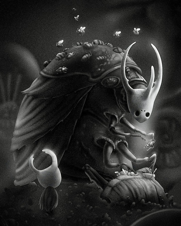 Digital ReDrawing of Concept Art from Hollow Knight